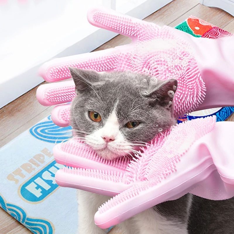 Limpia todo tu hogar y a tu mascota con este par de Guantes tipo Espuma de Silicona